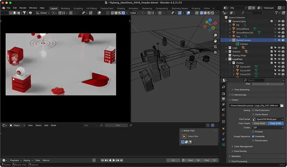 Blender City Visualization
