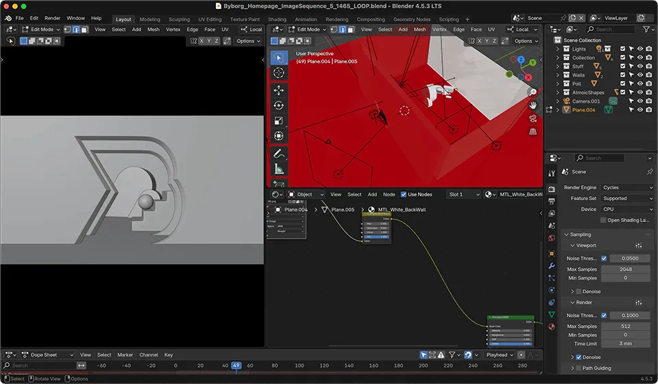 Blender Door Design