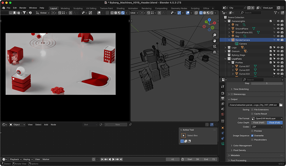 Blender City Visualization